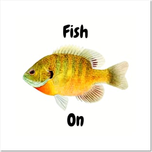 Fish on bluegill Posters and Art